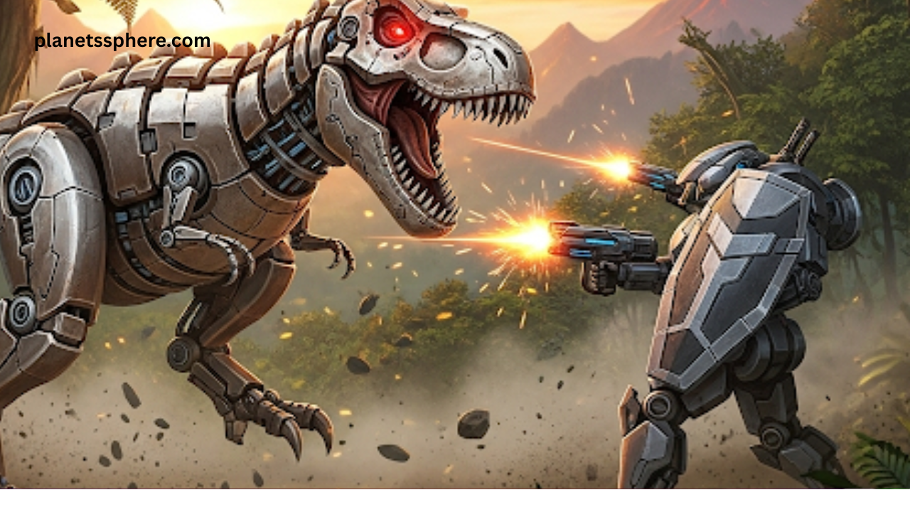 Jurassic Dinosaur Mech Battle